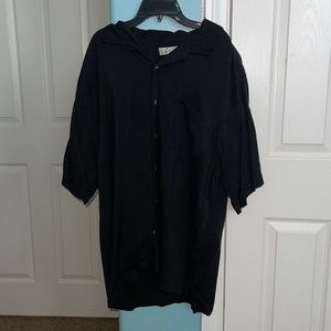 Tommy Bahama black button up shirt